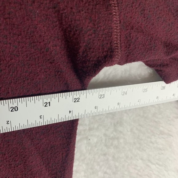 Rails Sweater Women's Medium‎ Maroon Stretch Long Sleeve Eyelet V-Neck 7635 - Picture 3 of 7